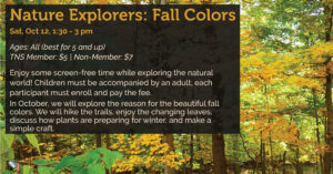 08 Nature Explorers Fall Fliers 2024